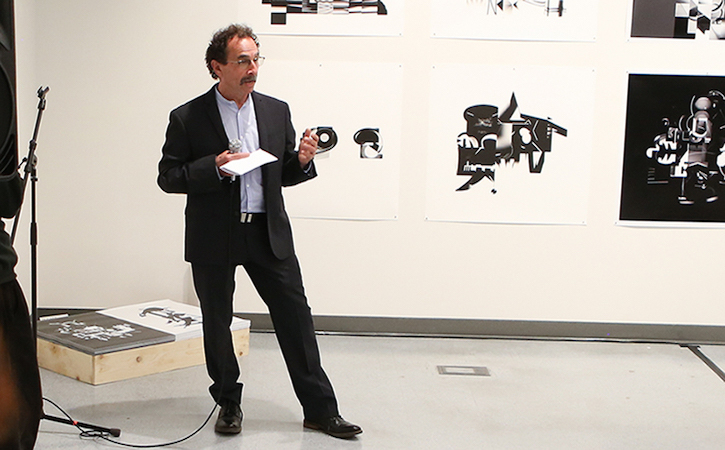 Prof. Marty speaking in a classroom