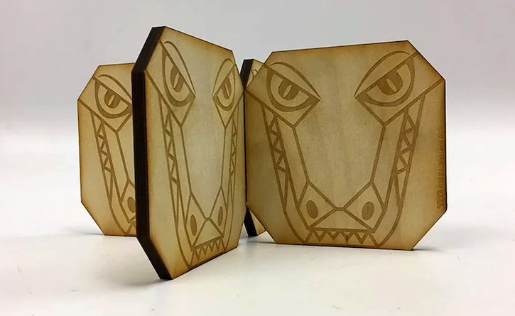 Design Guild artwork dragon on wood