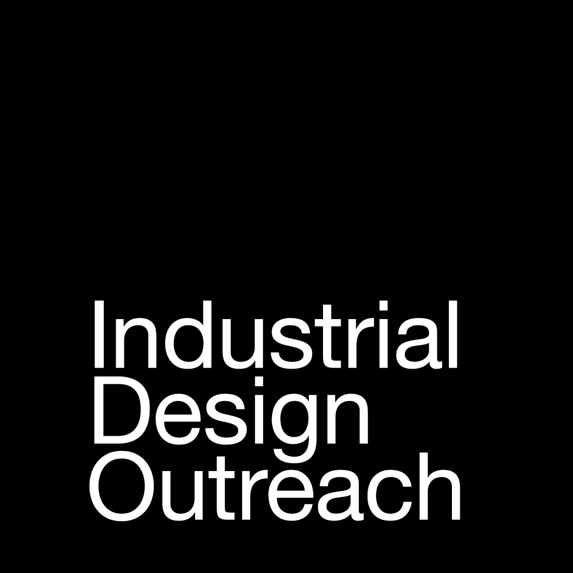 IDO Internship Black square showing the following text, Industrial Design Outreach