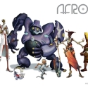 Drawings of characters for the book Afrokidd made by Eugene Young