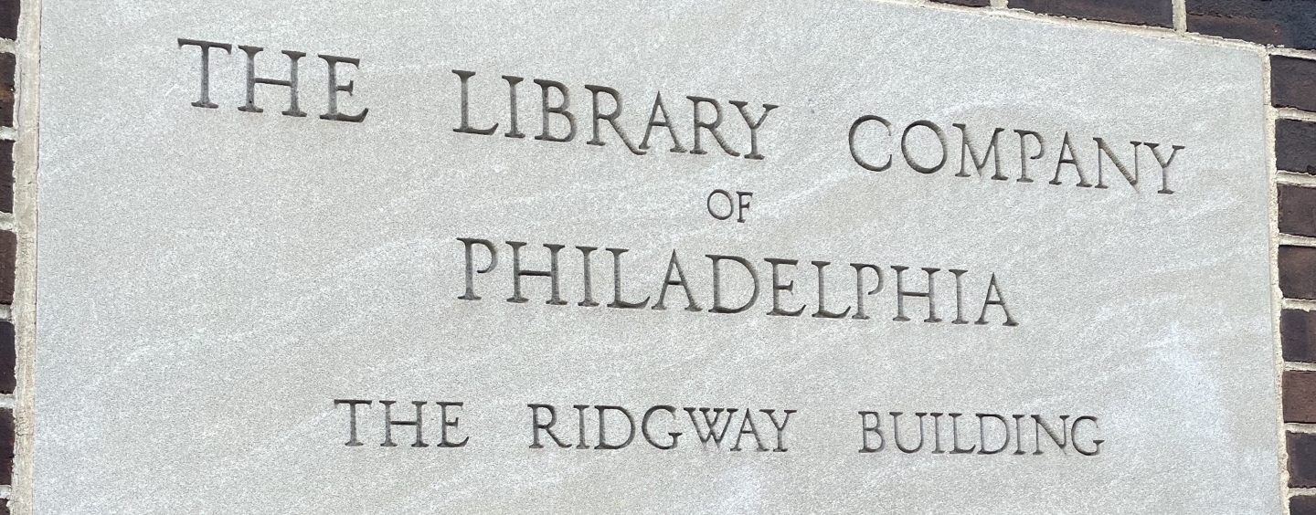 Library Company Philadelphia Plaque